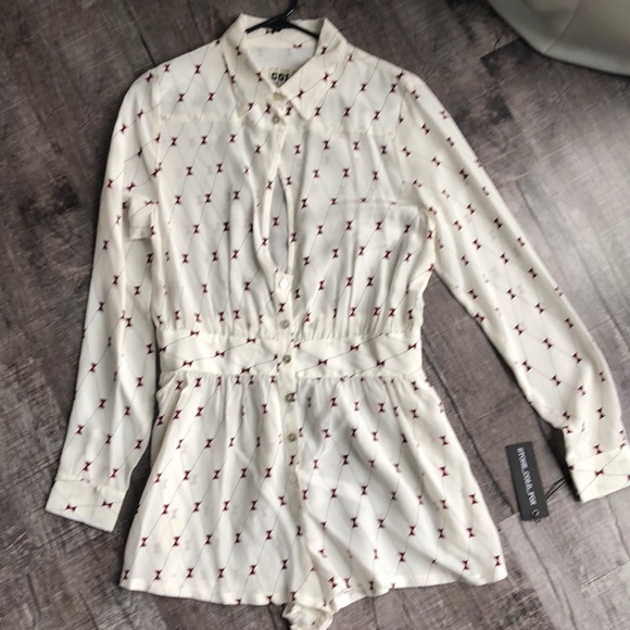 Stone cold fox silk Riley romper size 2 - Picture 6 of 8